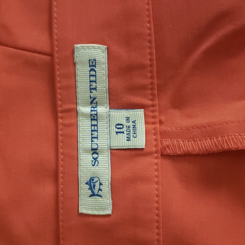 NEW Southern Tide Size 10  Heather Calypso Coral Jourdan Wrap Skort - Picture 7 of 7